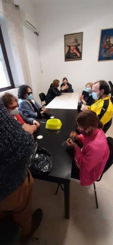 Corso di ceramica per ipovedenti gli allievi